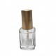 7ml Square Clear Glass Bottle With Lip Gloss Brush