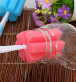 2019 Sponge Baby Bottle Cleaning Sponge Brushes Glass Milk Feeding Bottle Cup Brush Cleaning Cup Scrubber Washing Brushes